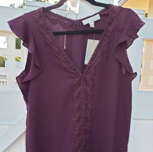 MICHAEL KORS NWT Top in maroon